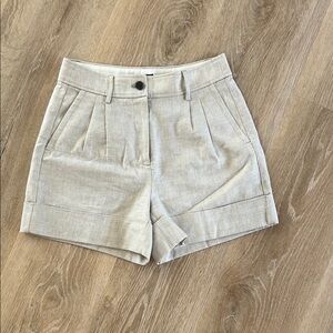 J. Crew Tan Bermuda Shorts High-Waisted Tailored Design